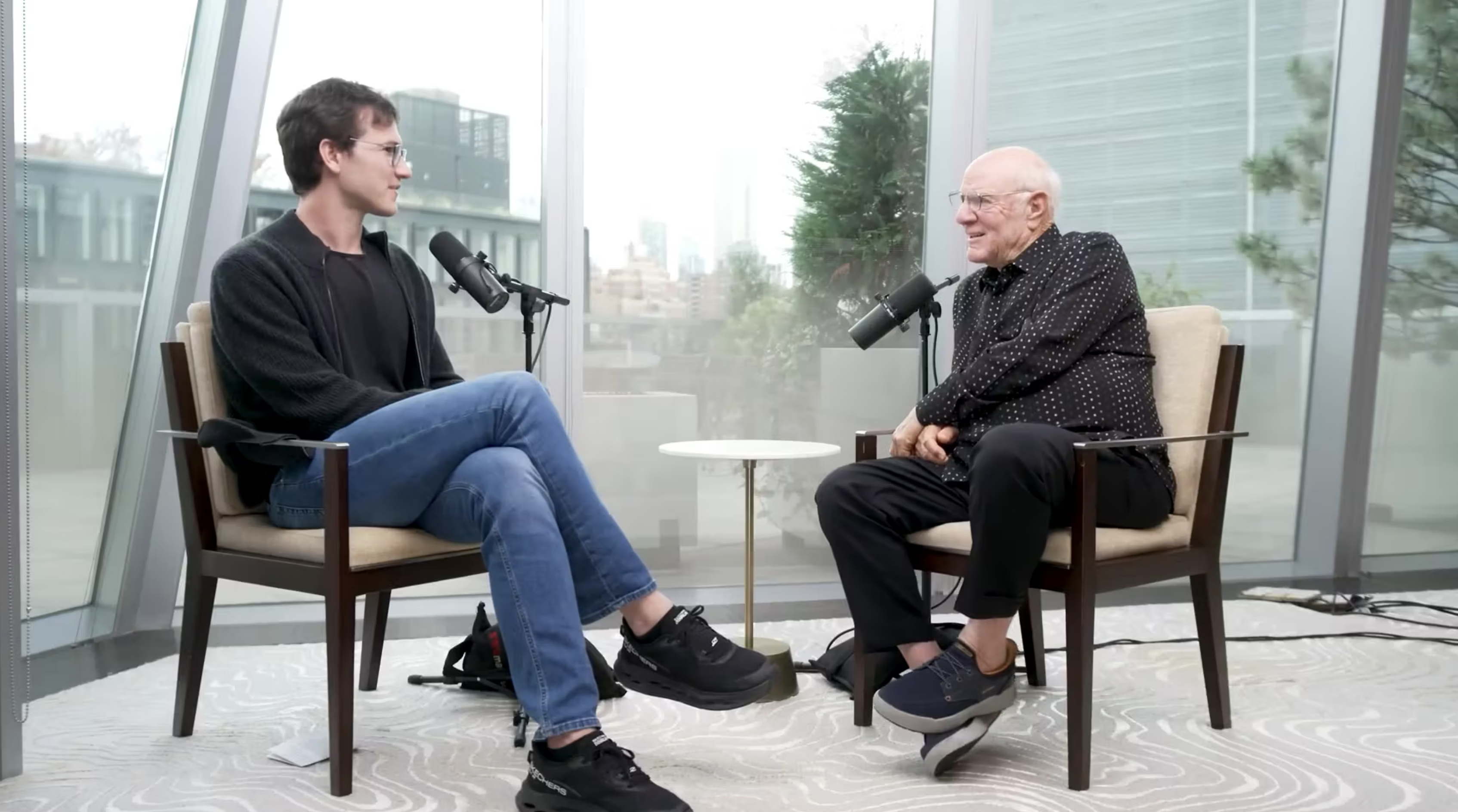 field video podcast production in new york city experts in front of windwos